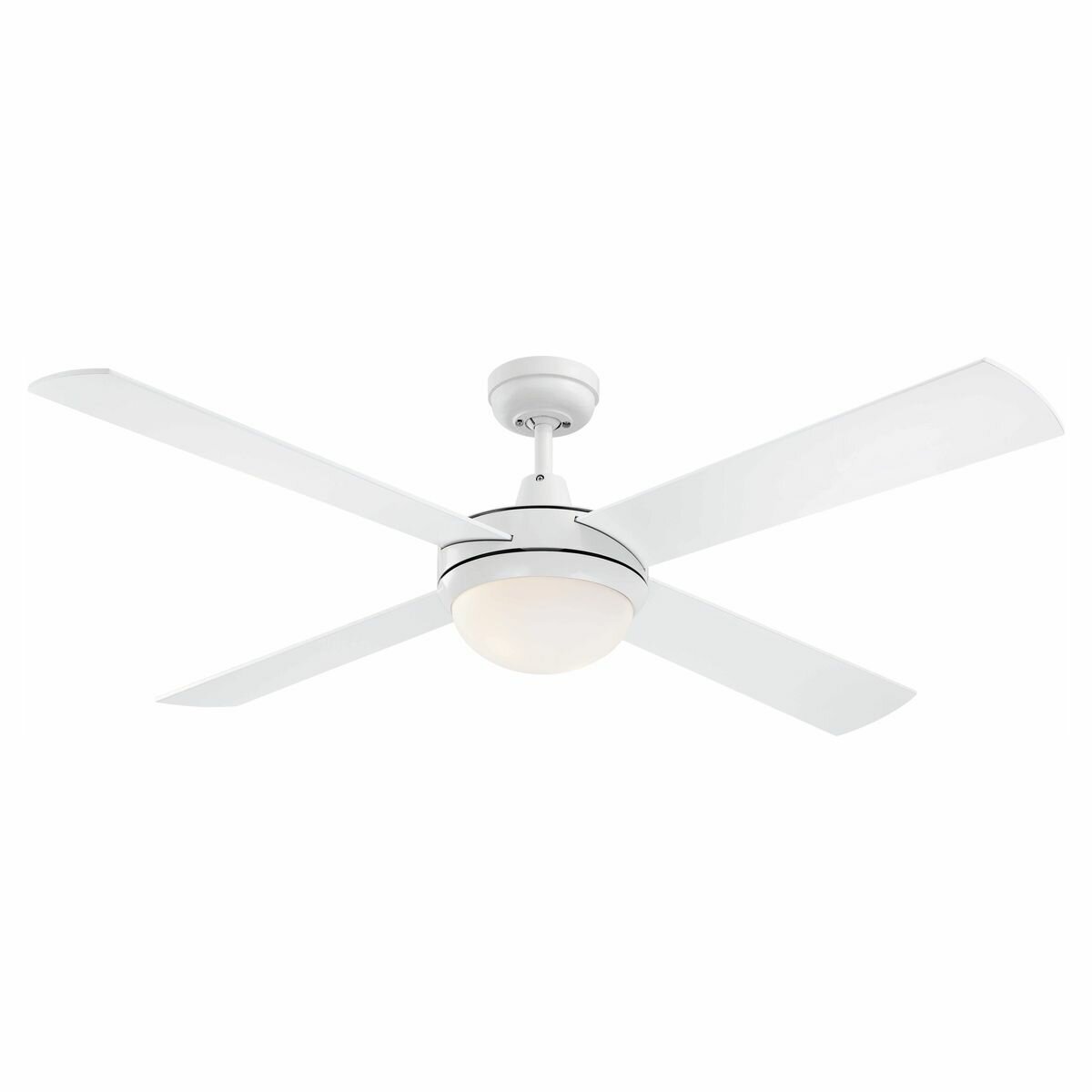 Mercator Alton White Ceiling Fan With Light Fc692134wh