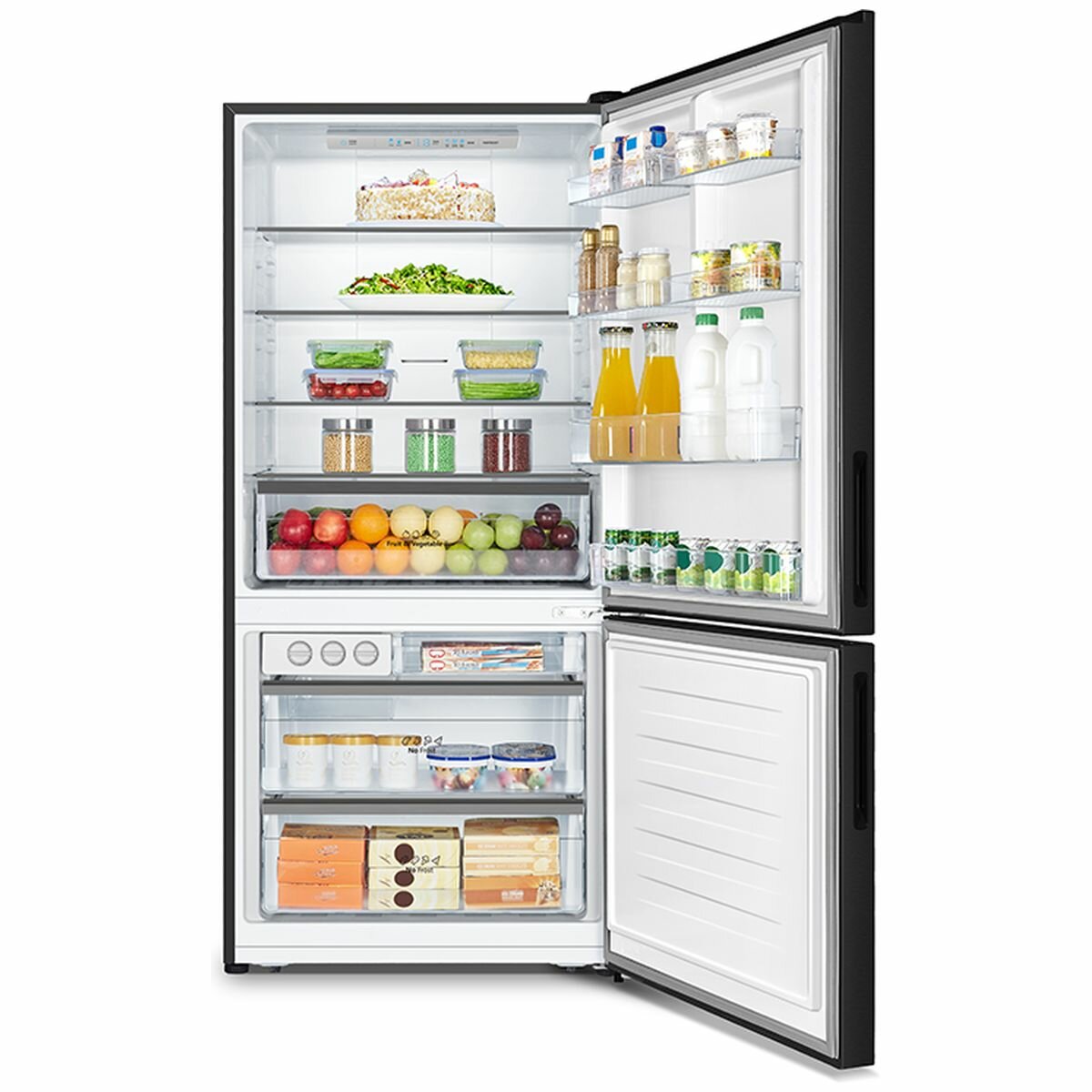 hisense 482l pureflat bottom mount refrigerator hrbm482sw