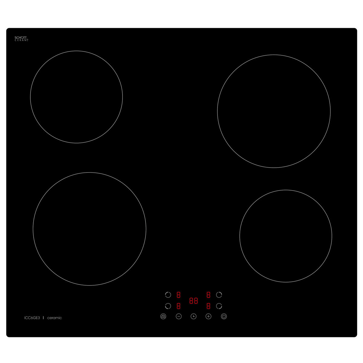 Arc Icc6ge3 60cm Ceramic Cooktop Appliances Online