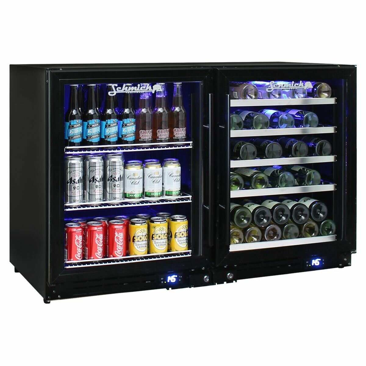 beer fridge wine cooler combo