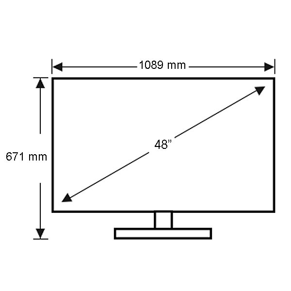 TV Sizes, Charts Dimensions, Measurements