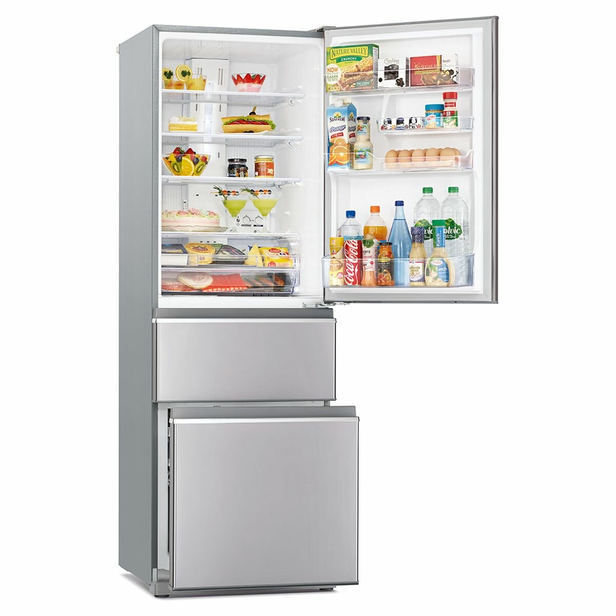 mitsubishi 492 litre fridge