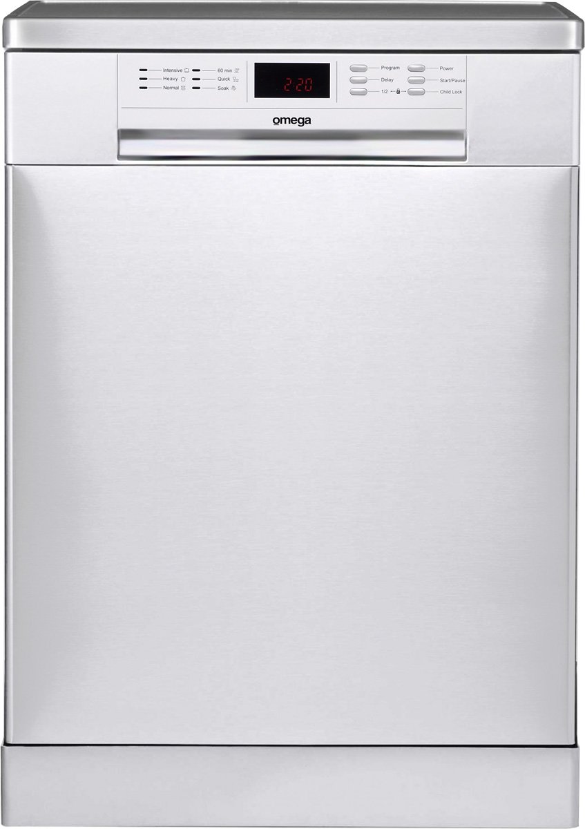 omega stainless steel freestanding dishwasher odw702x