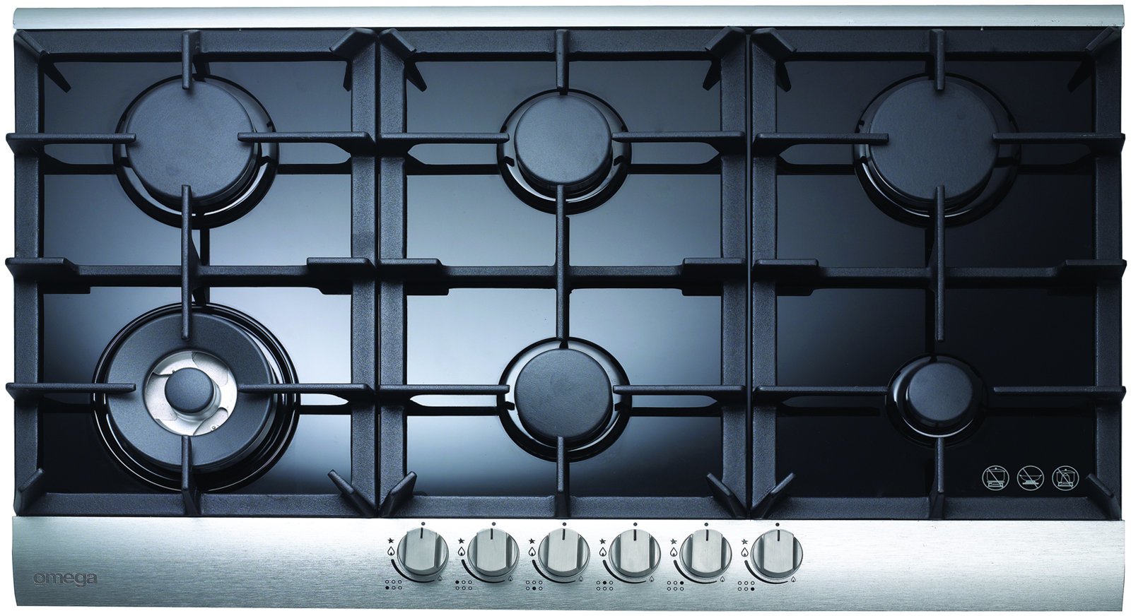 Omega Ogg96a 90cm Natural Gas Cooktop Appliances Online