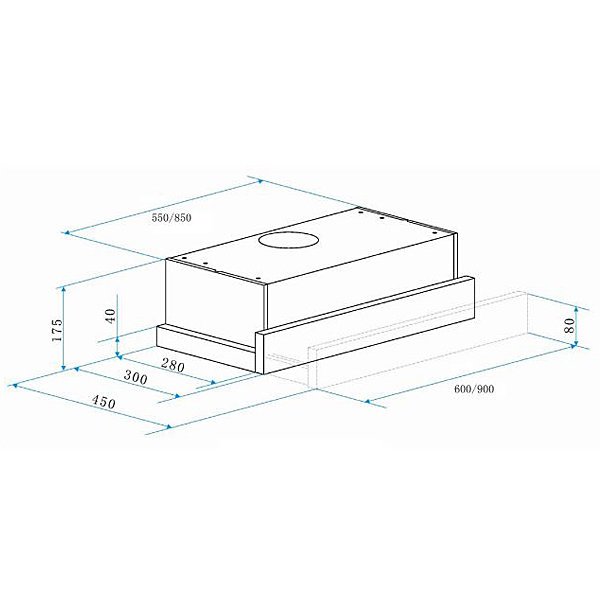 omega ort9wxa 90cm slideout rangehood