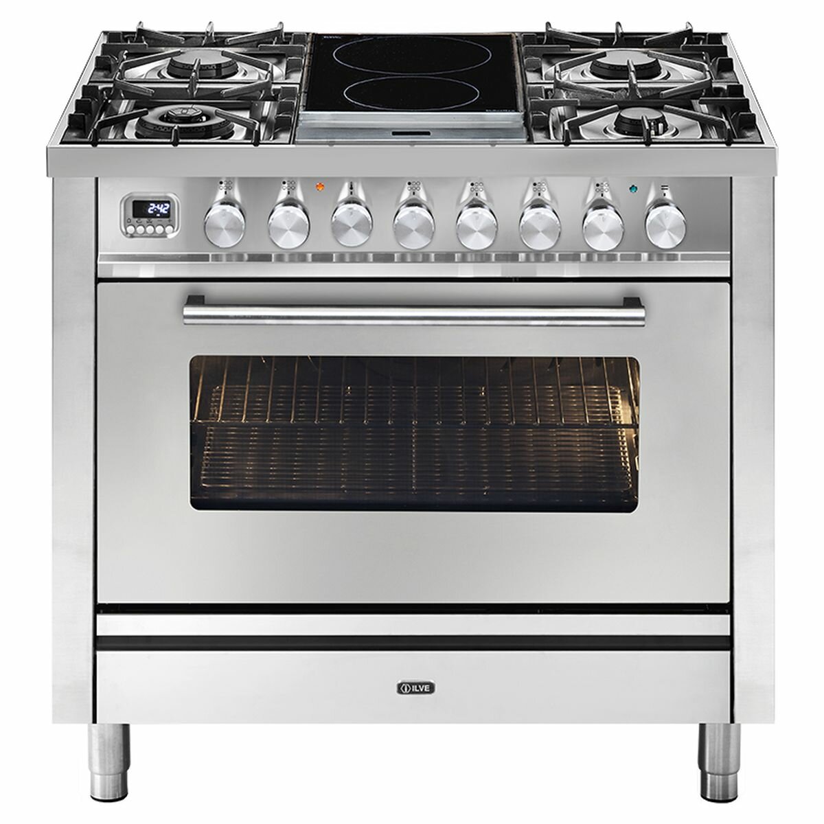 ilve 900mm induction electric freestanding cooker