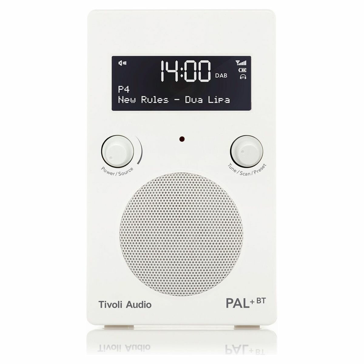 Taille last Klusjesman Tivoli Audio PAL Plus Portable Bluetooth Radio PPBTGWHT | Appliances Online