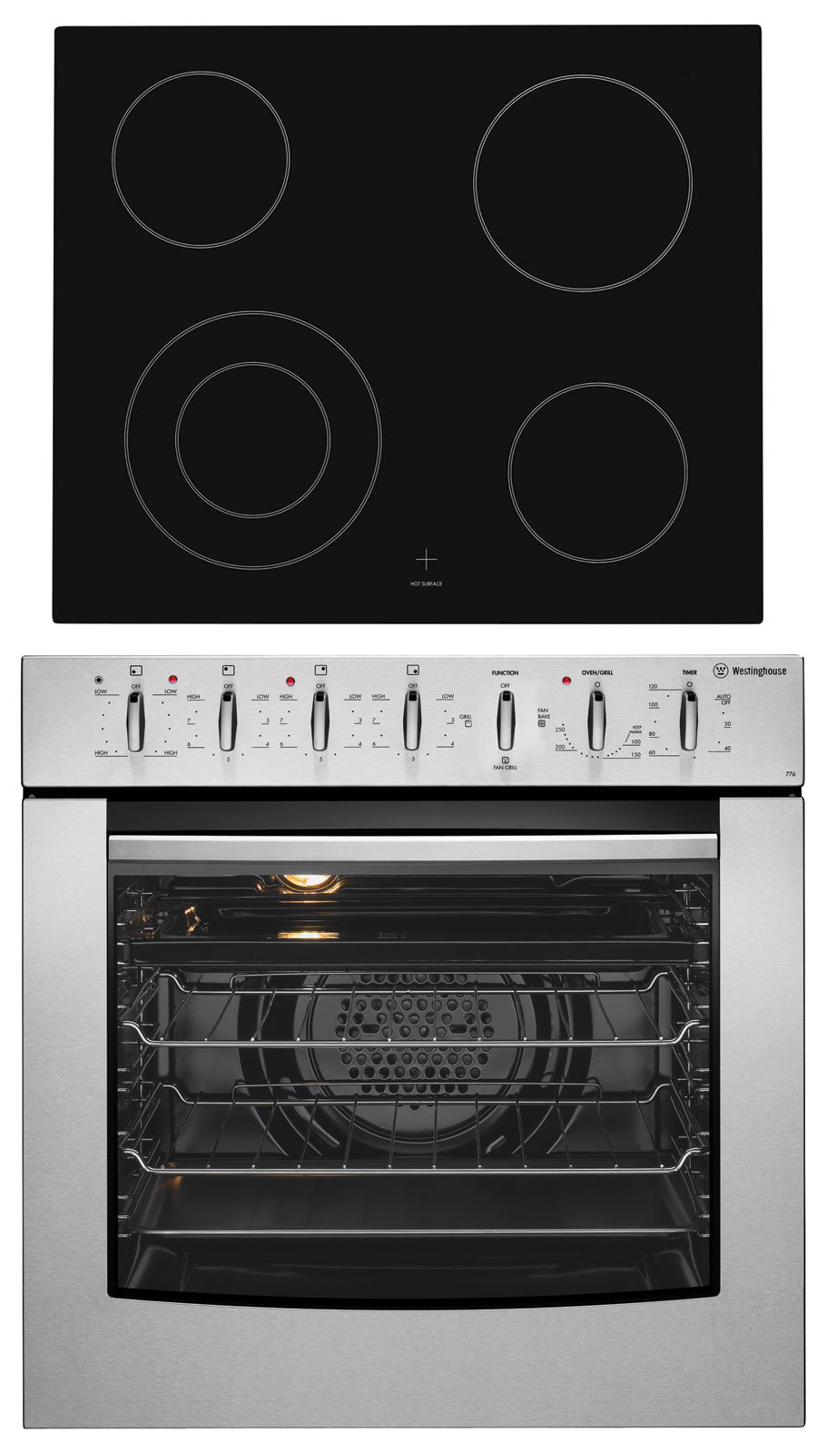 Westinghouse Ppr776s Oven And Cooktop Combination Appliances Online