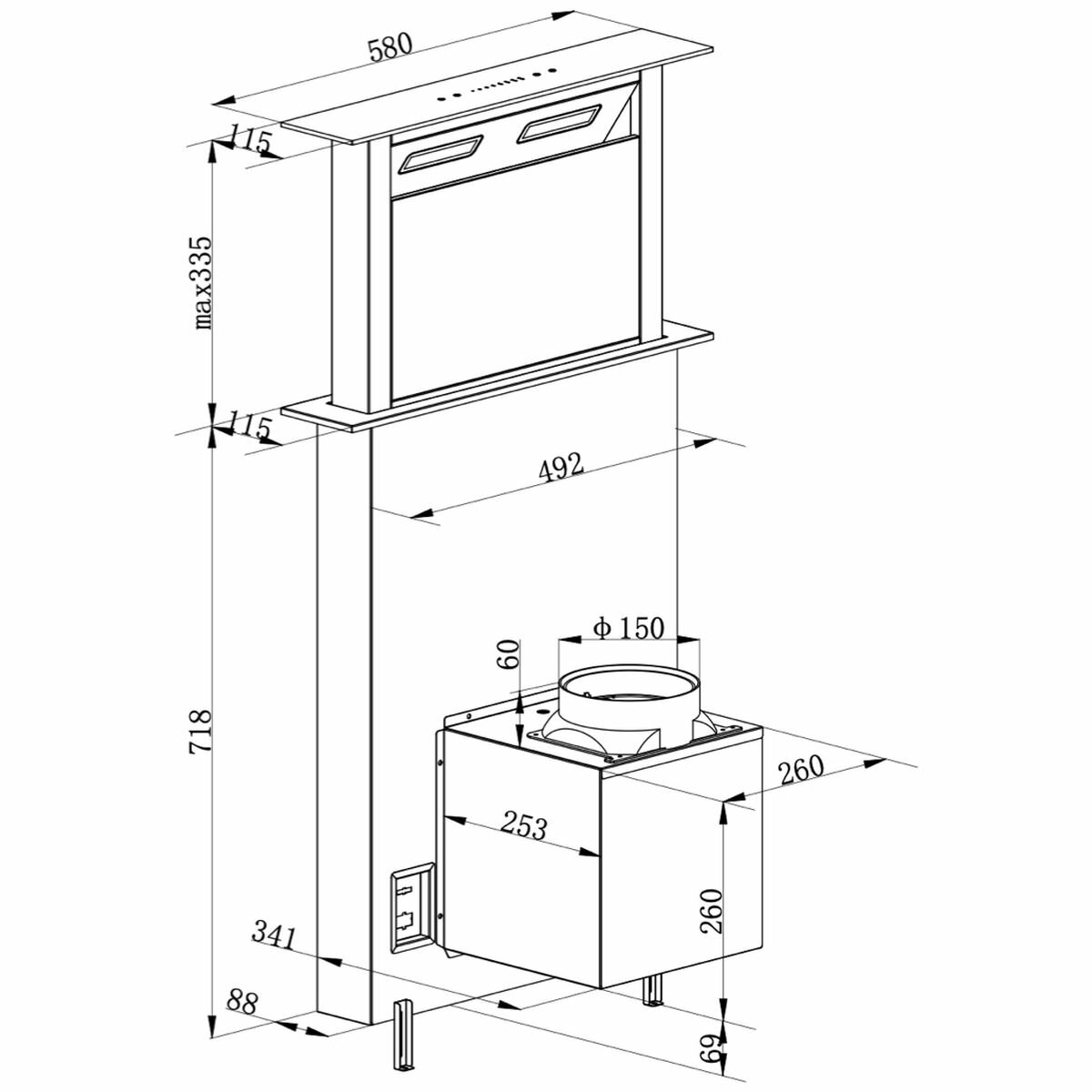 downdraft 60 cm