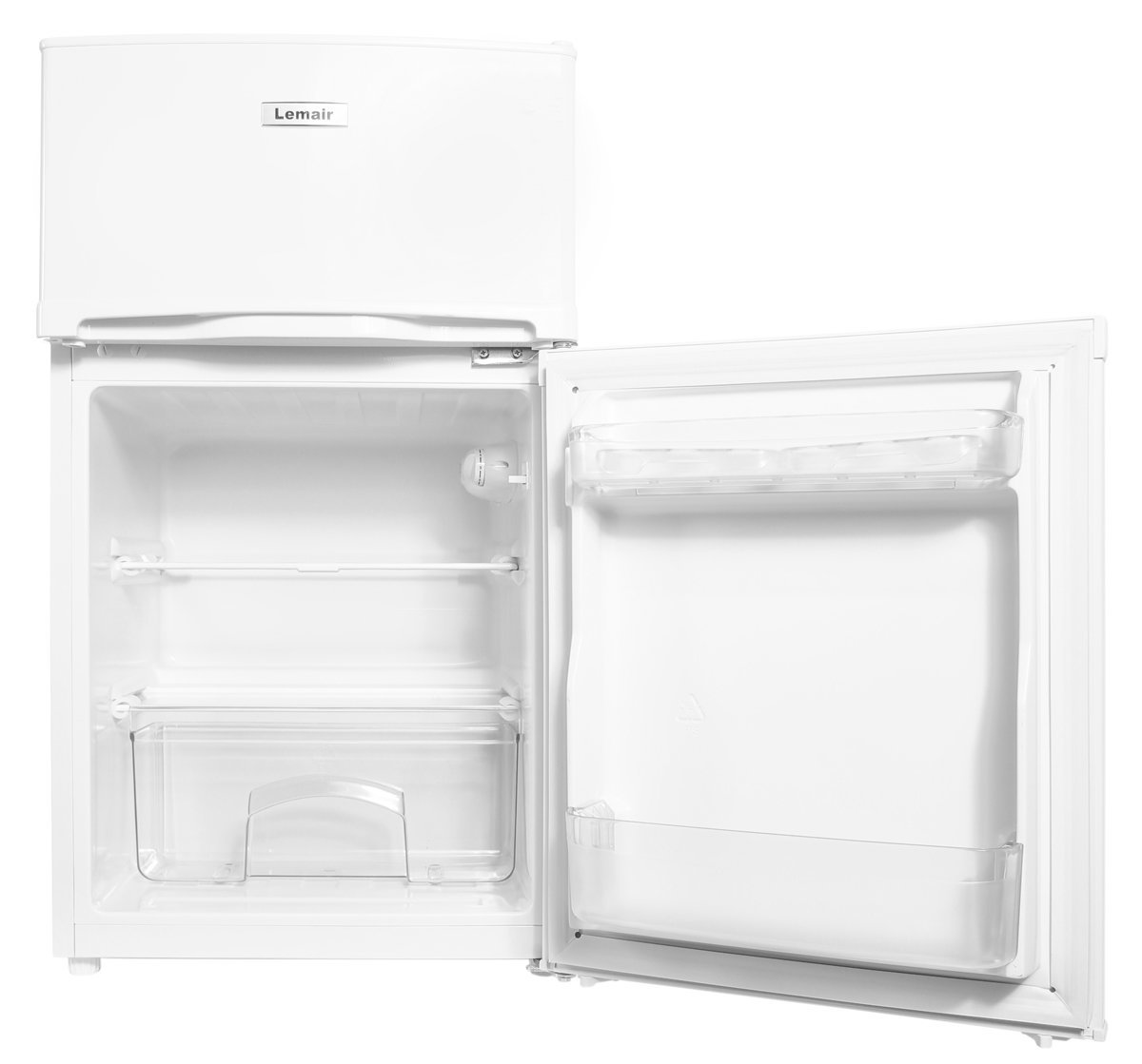 lec small black fridge freezer