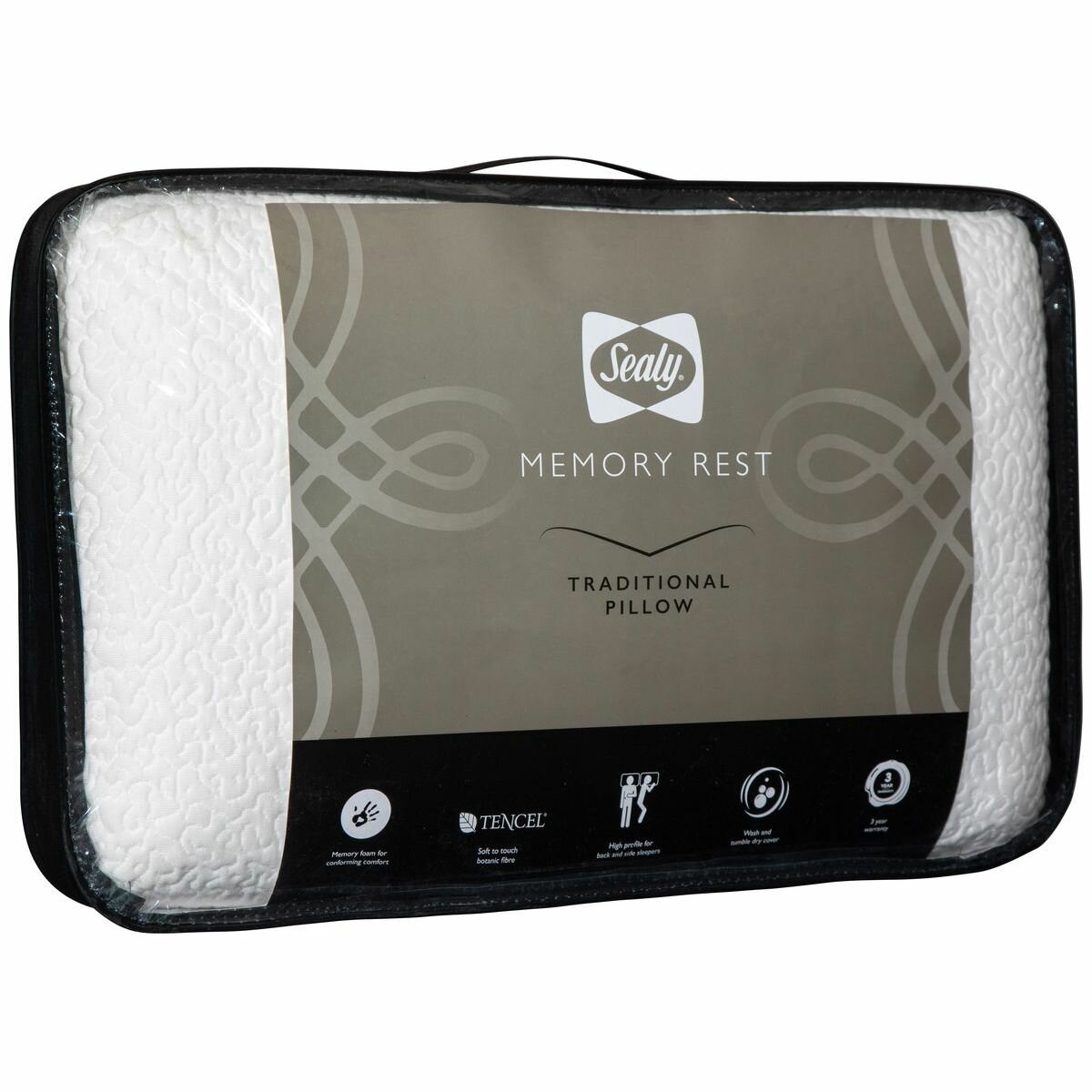 sealy memory rest traditional pillow