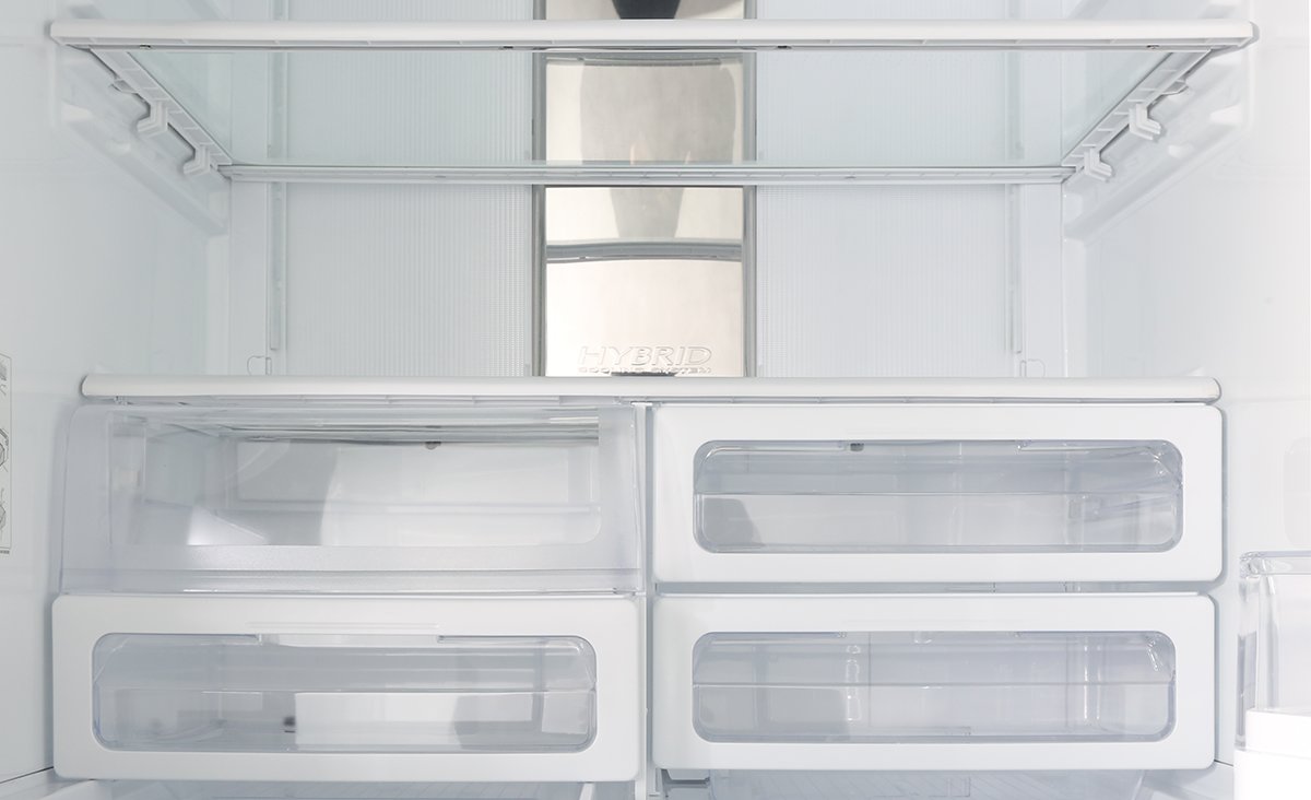 sharp 676l french door fridge sjfj676vbk