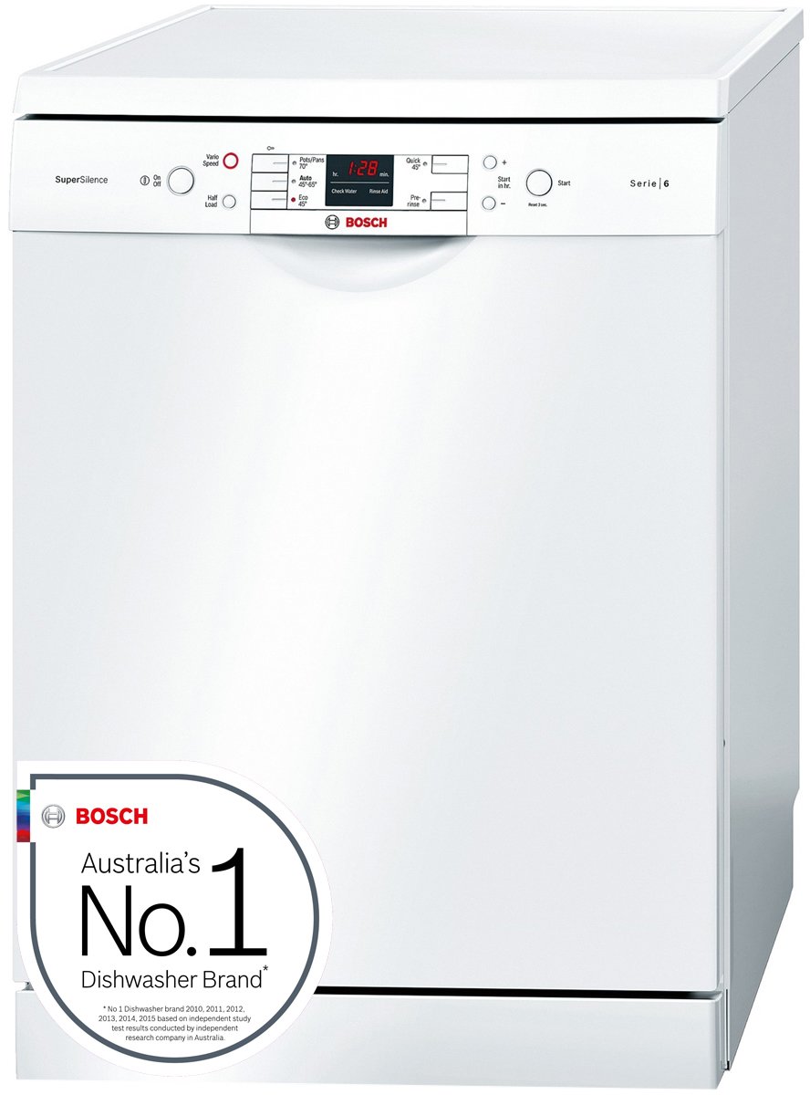 bosch white freestanding dishwasher sms66mw01a