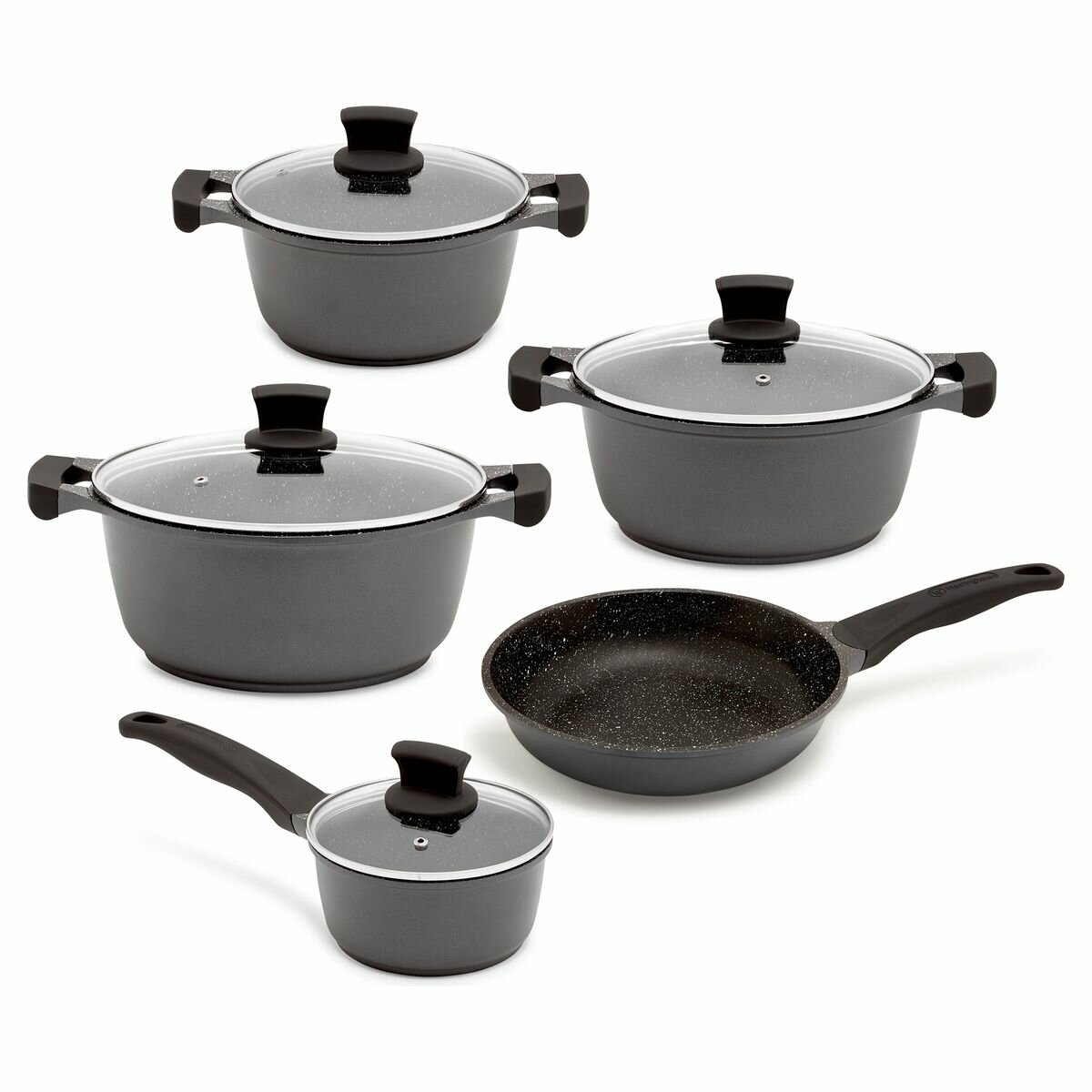 white non stick pots and pans set