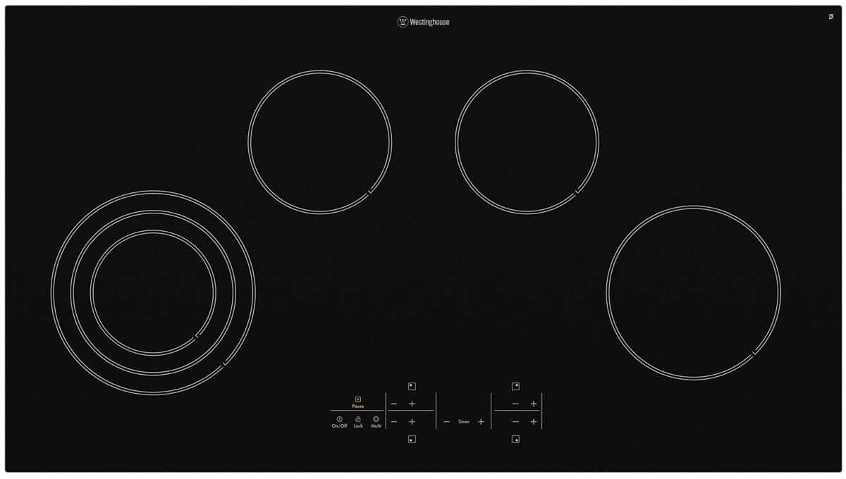 New Westinghouse Whc944ba 90cm Ceramic Cooktop 6937042204605 Ebay