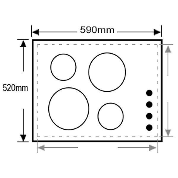 westinghouse whi644ba 60cm induction cooktop