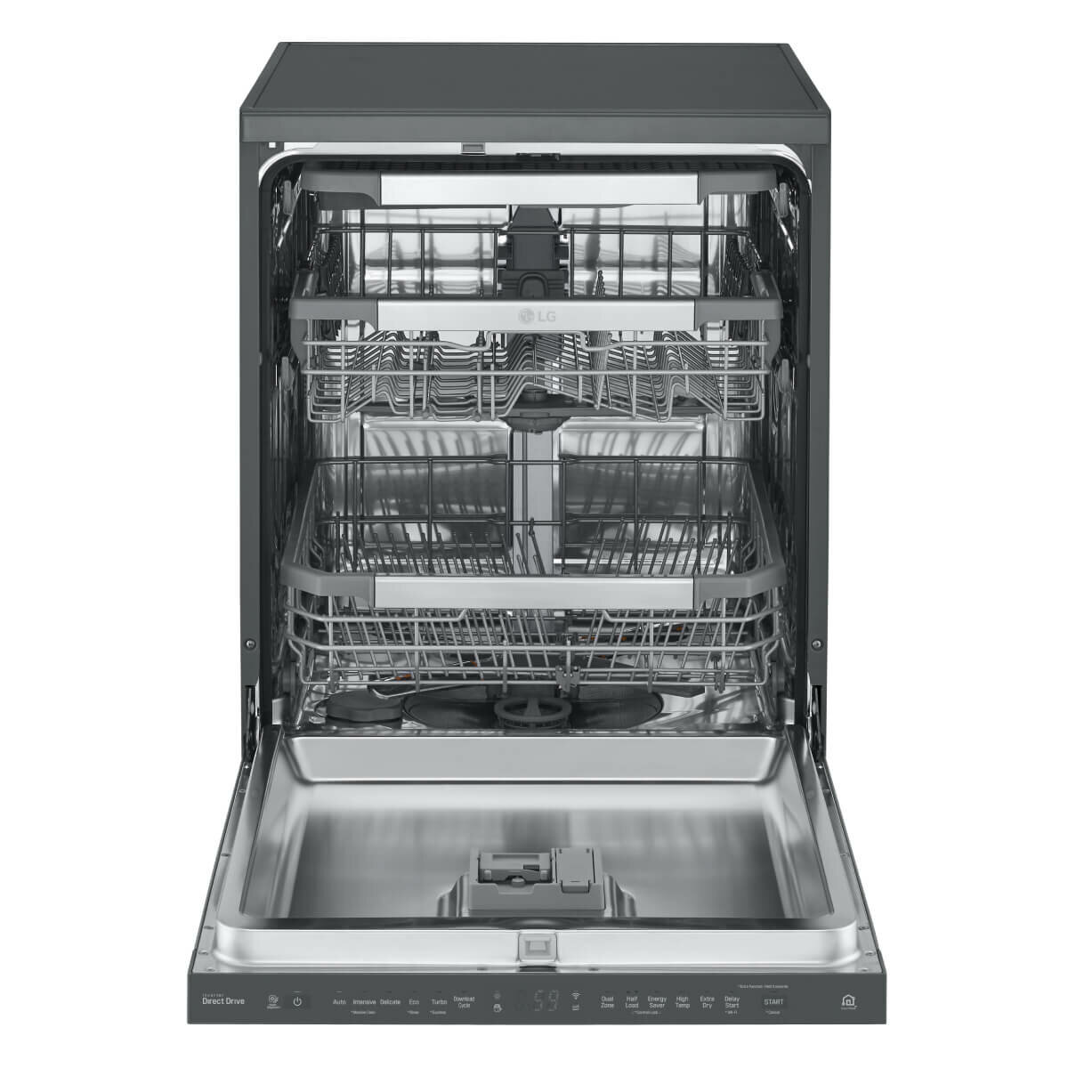 lg quadwash matte black stainless steel dishwasher xd3a15mb